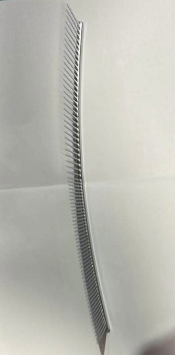 Curved steel comb side ways bend