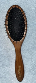 Light beach polished stained beach wood short pin brush